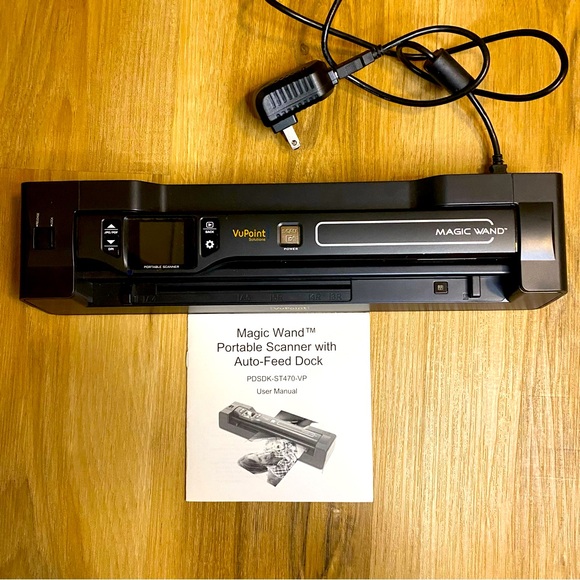 Vupoint Solutions Magic Wand Portable Scanner with Color LCD Display auto feed - Picture 1 of 5